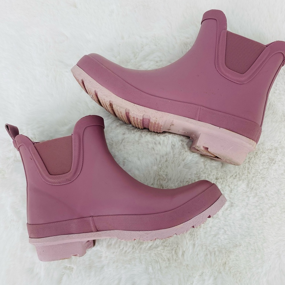 Purple short Rain Boots